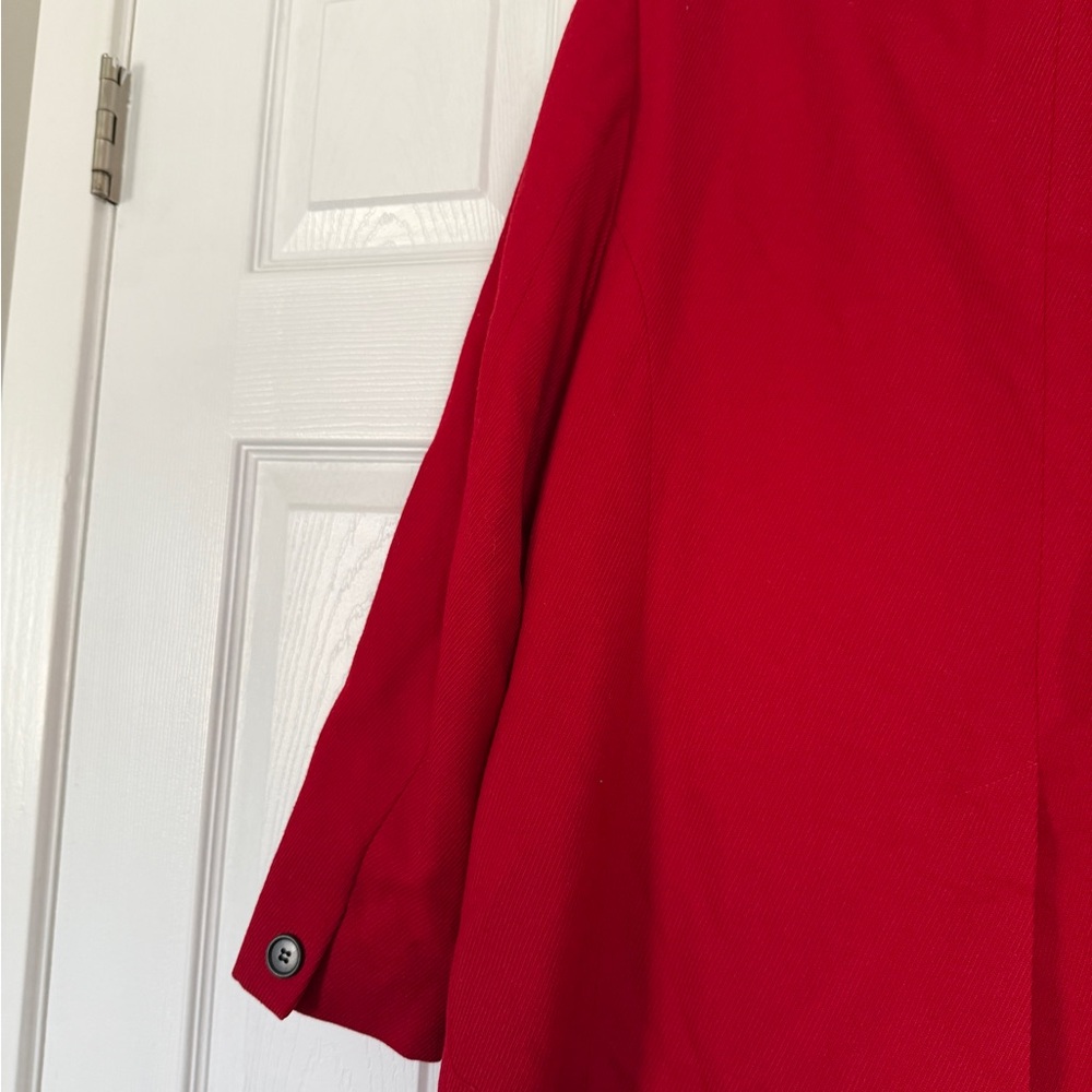 Pendleton 100% Virgin Wool Red Classic Petite Coa… - image 5